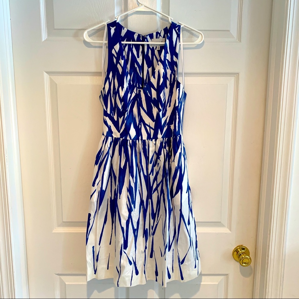 Milly Isadora A-line Brushstroke Dress